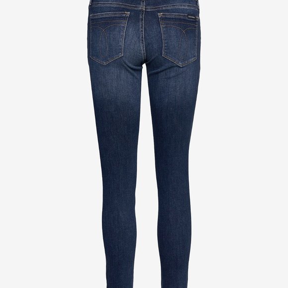 CALVIN KLEIN Women's Mid Rise Skinny Denim Jean Ladies' Size 2/4 - Picture 2 of 5